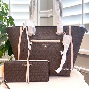 🌸NeW! Michael Kors Carine Tote Set